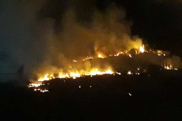 Por fortuna no se reportó riesgo para las viviendas. Foto: Especial