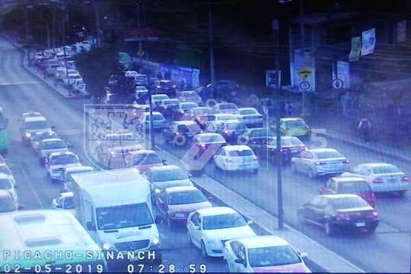 Carga vehicular en Picacho-Ajusco