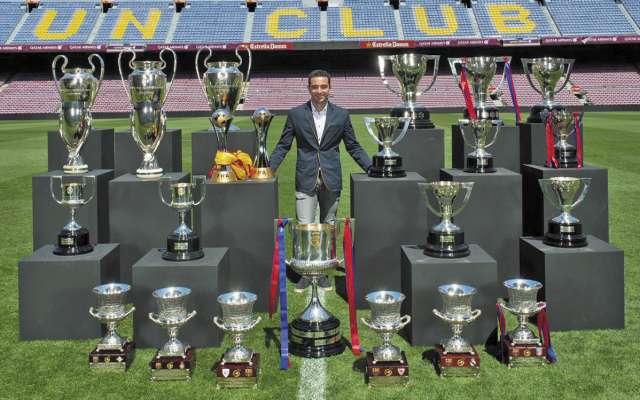SÍMBOLO. El mediocampista español lo ganó todo como jugador blaugrana. Foto: CORTESÍA