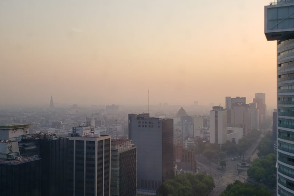 El Valle de México amaneció con 138 puntos en el índice de contaminación. Foto: Luis Hernández