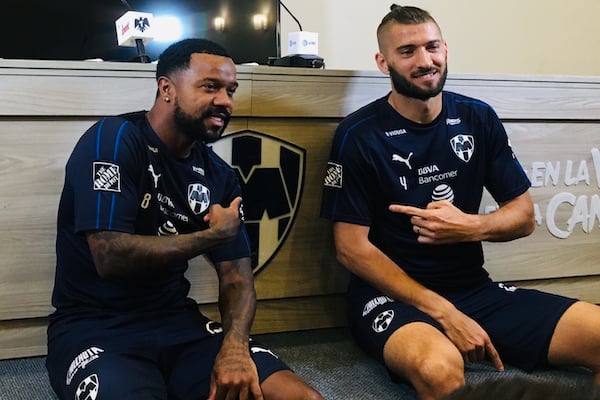 Nico Sánchez y Dorlan Pabón, de Monterrey