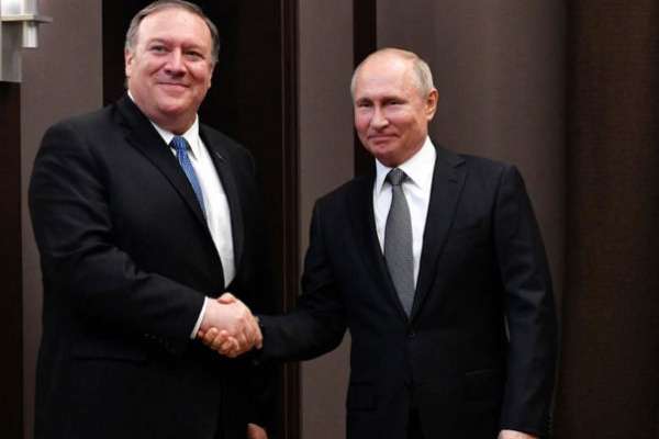 Pompeo, secretario
de Estado de EU, se reunió ayer
con el presidente ruso Putin. FOTO: REUTERS