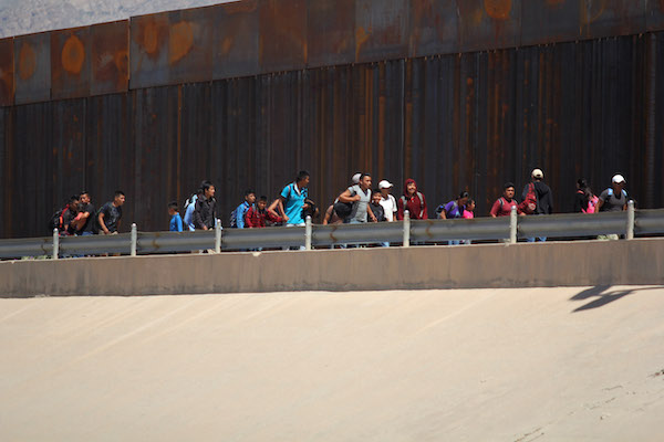Migrantes en la frontera