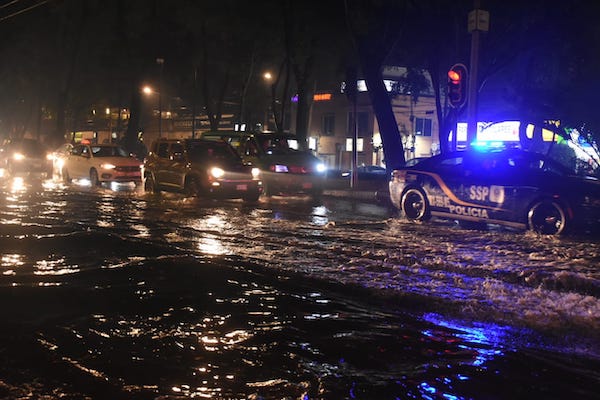 Lluvia en la CDMX