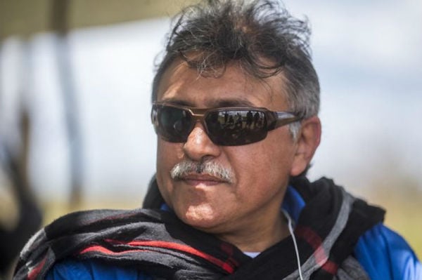 Partidarios de la FARC protestaron para exigir liberar al guerrillero. Foto: Especial