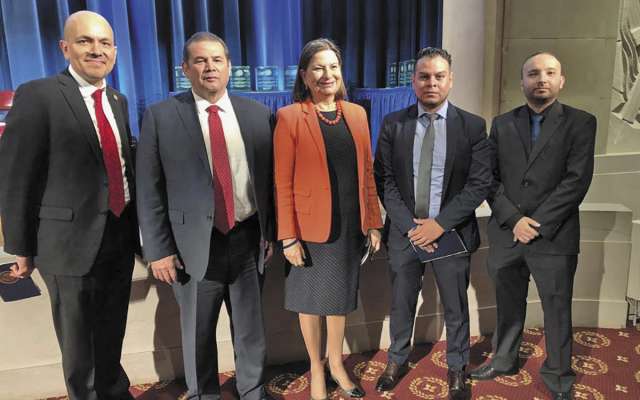 En la
imagen el
equipo de la
Administración Central
de Investigación y Análisis
de la AGACE. Foto: Especial
