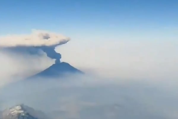 Video explosión Popocatépetl