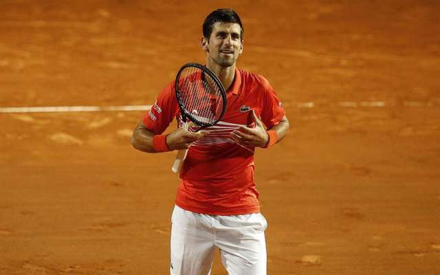 Djokovic jugó ayer un
alto nivel ante el argentino Schwartzman. Foto: AP