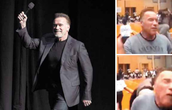 El actor relató que creyó que eran sus fans quienes lo empujaban. Foto: AP