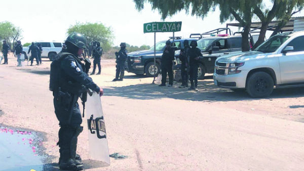 Se mantiene el despliegue de seguridad en la zona de Santa Rosa. Foto: Gabriela Montejano