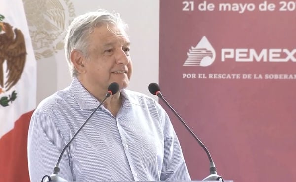 López Obrador dijo que entre todos se debe sacar adelante la reforma energética
Foto: Captura de video