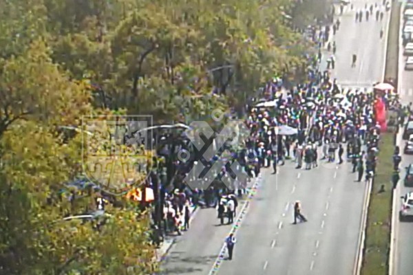 Las autoridades capitalinas informaron sobre la marcha en Paseo de la Reforma a través de redes sociales. Foto: C5