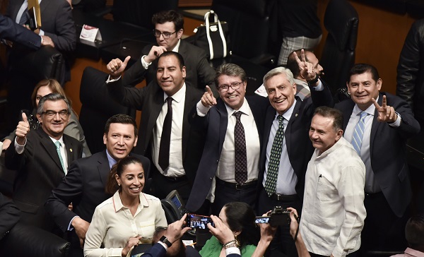 Durante Sesión Extraordinaria el pleno de la Camara de Senadores aprobó en lo general y en lo particular las cuatro leyes secundarias que normarán la actuación de la Guardia Nacional. Foto: Cuartoscuro