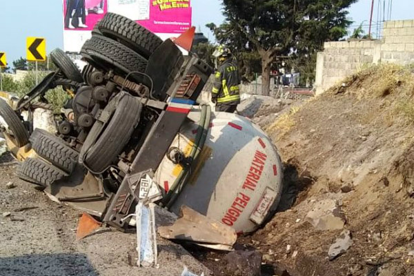 La personas lesionada fue trasladada a un hospital cercano. Foto: Especial.