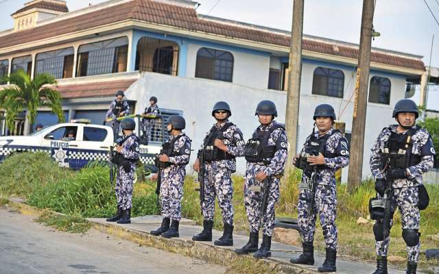En Minatitlán, Veracruz, operaron por primera vez integrantes de la Guardia Nacional. FOTO: CUARTOSCURO