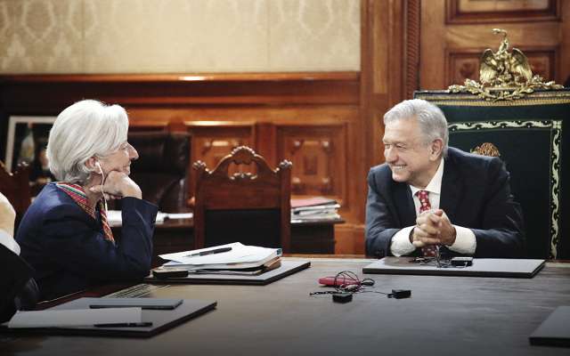 La directora gerente del FMI se reunió con el Presidente de México.FOTO: ESPECIAL