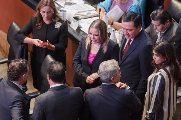 El Senado de la República clausuró esta noche el segundo periodo ordinario de sesiones del primer. Foto: Cuartoscuro