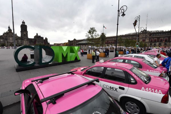 Manifestación taxis zócalo