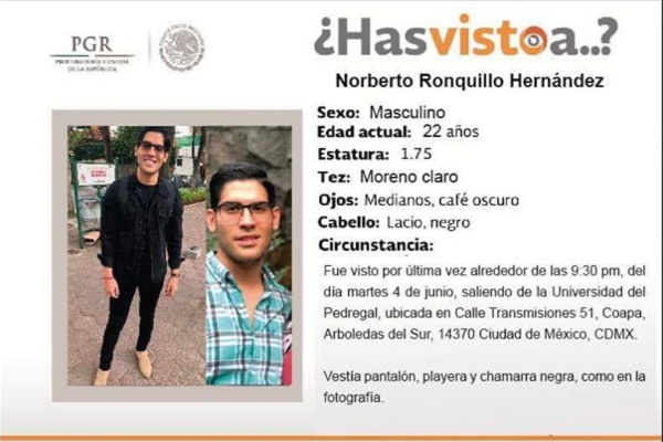Las autoridades confirmaron que la causa del fallecimiento de Norberto Ronquillo fue provocado por asfixia.