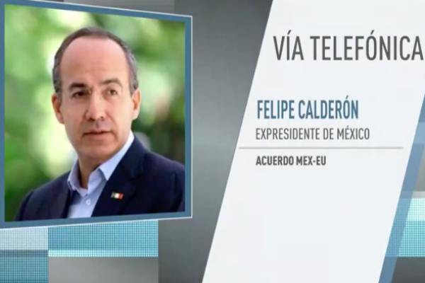 Calderón Hinojosa comentó que México está comprando la amenaza del mandatario de Donald Trump. Foto: Especial