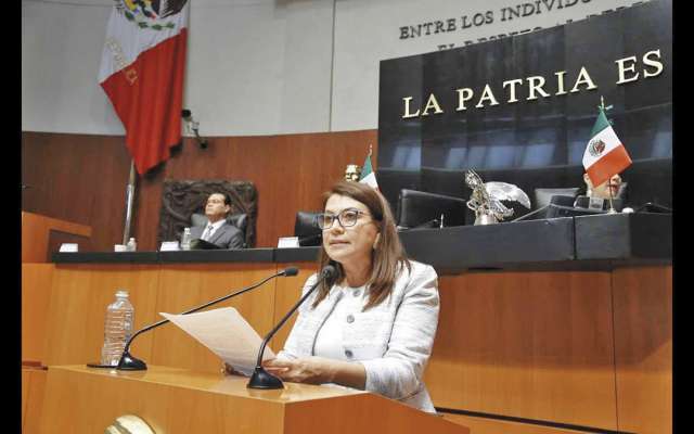 La senadora Saldaña Cisneros pidió abrir un nuevo espacio para calificar a otros aspirantes.FOTO: ESPECIAL