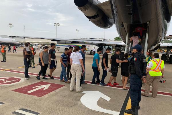 La salida fue desde Villahermosa, Tabasco, a San Pedro Sayula, Honduras. Foto: INM