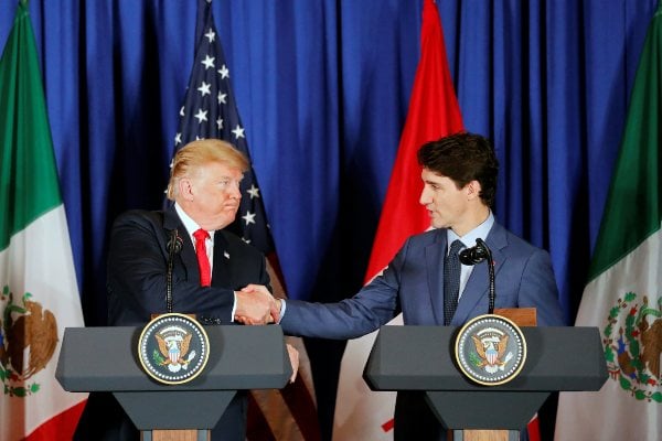 Trump Estados Unidos Trudeau Canadá