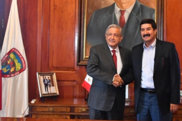 Andrés Manuel López Obrador y Javier Corral