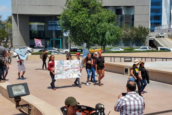 Marcha migrantes tijuana