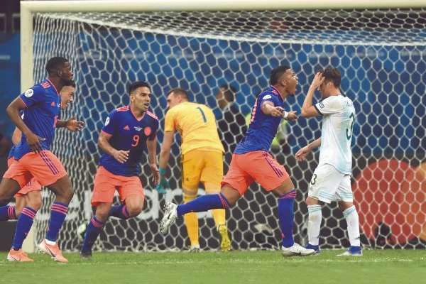 Colombia tenía ocho años sin golear a Argentina. Foto: AFP
