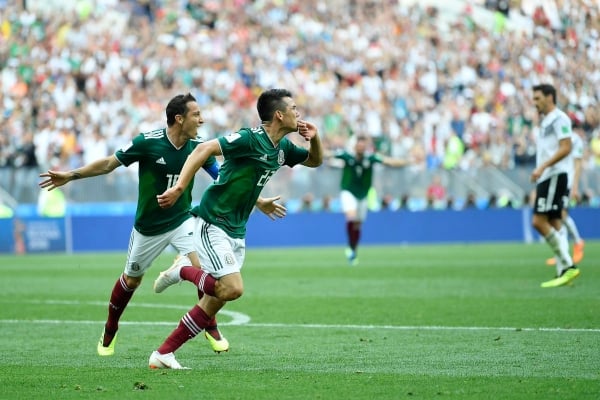 Hirving Lozano y la victoria de México ante Alemania en Rusia 2019.