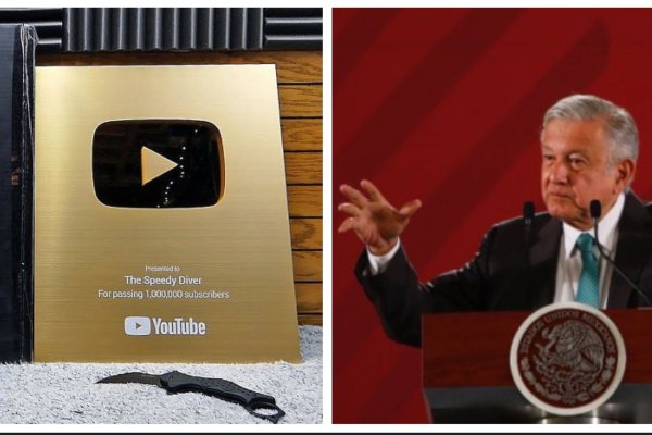AMLO López Obrador YouTube Botón de Oro
