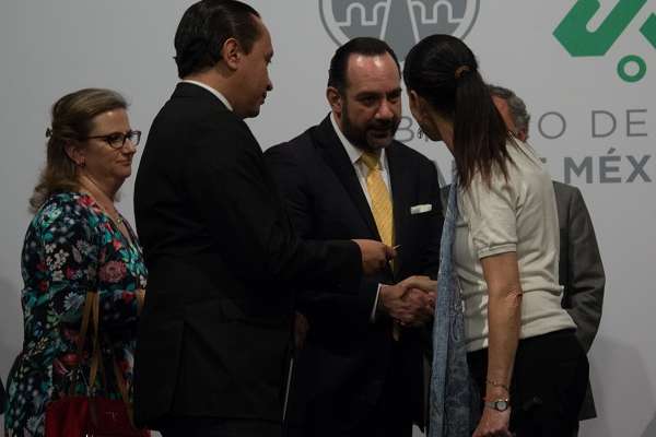 Claudia Sheinbaum Pardo, jefa de Gobierno de la Ciudad, se reunió con su gabinete y los rectores de universidades privadas. Foto: Cuartoscuro