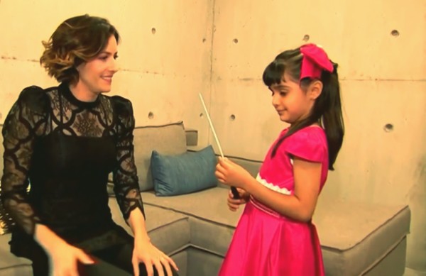 Al término
del concierto, las directoras
conversaron de música. Foto: Especial