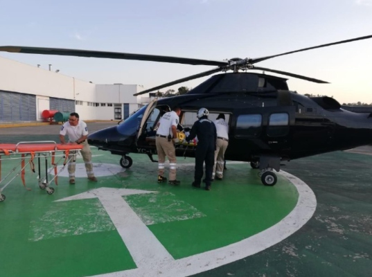 SERVICIO. En transportes aéreos, 59 fueron vía
helicóptero por lesiones de trauma. Foto: Especial