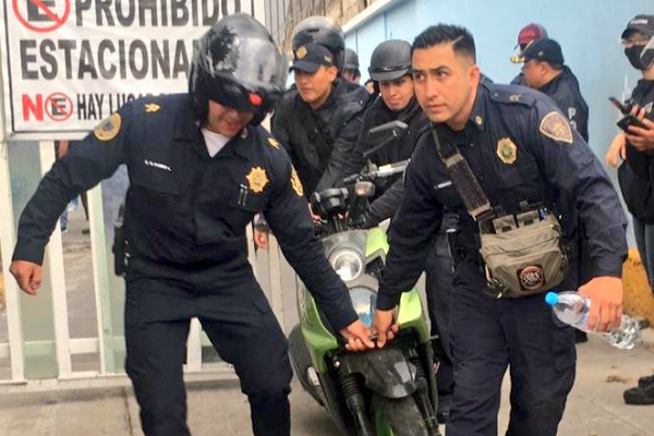 Elementos de la Secretaría de Seguridad Ciudadana de la Ciudad de México realizaron el operativo. Foto: Especial.