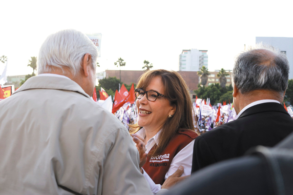 CICLO. La presidenta de Morena, Yeidckol Polevnsky, concluye su periodo este año.
Foto: CUARTOSCURO
