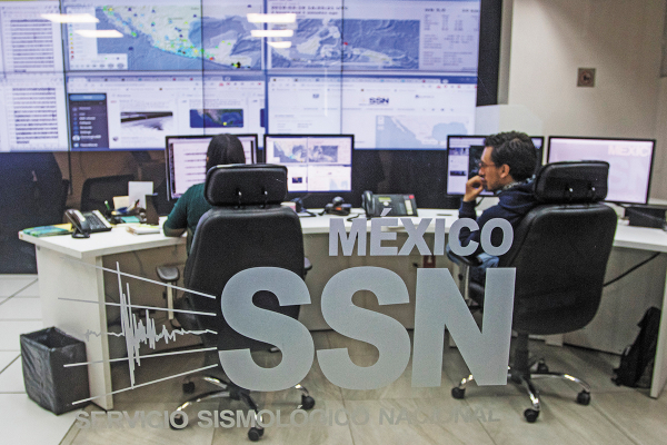 REPORTE. El Servicio Sismológico Nacional
informó que los sismos son casi imperceptibles. CUARTOSCURO