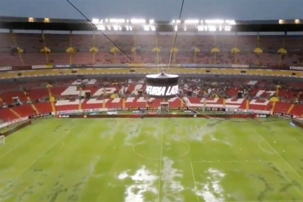 Así se encuentra el estadio en el que se realizará el partido. Foto: especial