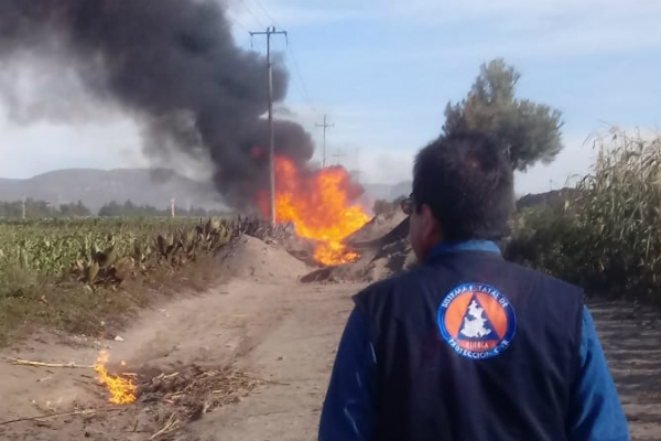Las personas lesionadas fueron trasladadas de emergencia a hospitales cercanos. Foto: Especial.