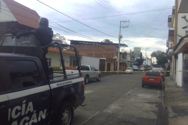 La zona fue resguardada por elementos de la Policía Estatal. Foto: Especial.
