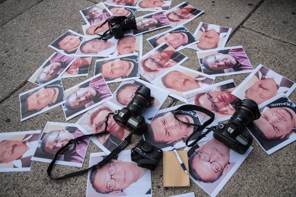 La Fundación Fernando Mora Gómez condena enérgicamente, los asesinatos de los periodistas Rogelio Barragán, Alberto Nava López, y Jorge Ruíz Vázquez, registrados en México en menos de una semana. Foto: Cuartoscuro