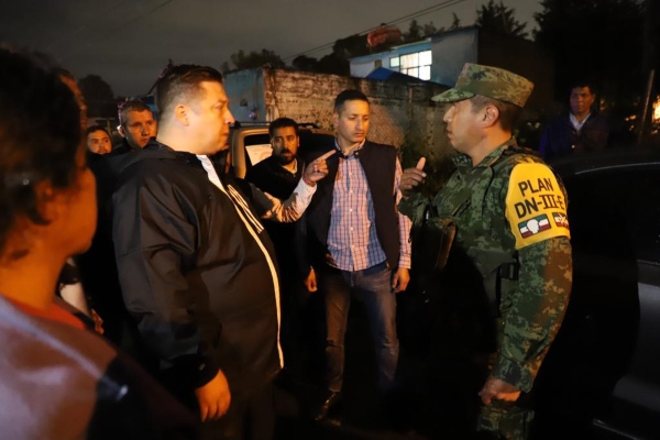 Las autoridades no establecieron un albergue temporal, ya que los vecinos de siete casas más afectadas reportaron que contaban con familiares donde pueden quedarse. Foto: Twitter