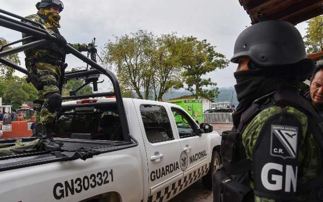 Elementos de la Guardia Nacional durante un rondín. FOTO: Cuartoscuro.