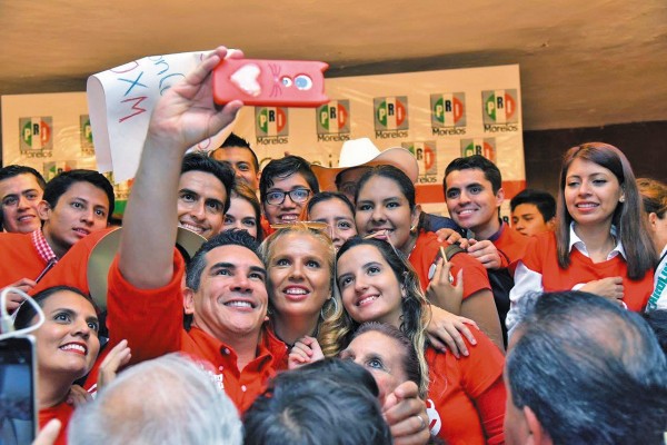 DELANTERA. Alejandro Moreno obtuvo 84% de la votación para la presidencia del tricolor.