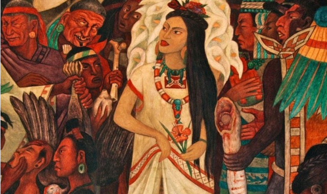 Representación de La Malinche. FOTO: Especial.