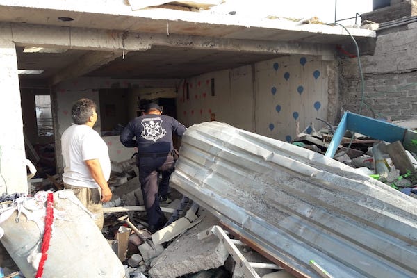 Explosion casa de Nezahualcoyotl