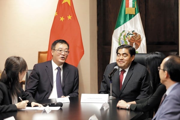 Zhu Qingqiao dijo que Puebla ofrece una excelente ubicación para sus empresas. Foto: Enfoque