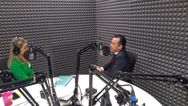 Cuitláhuac García Jiménez, en entrevista con Blanca Becerril.