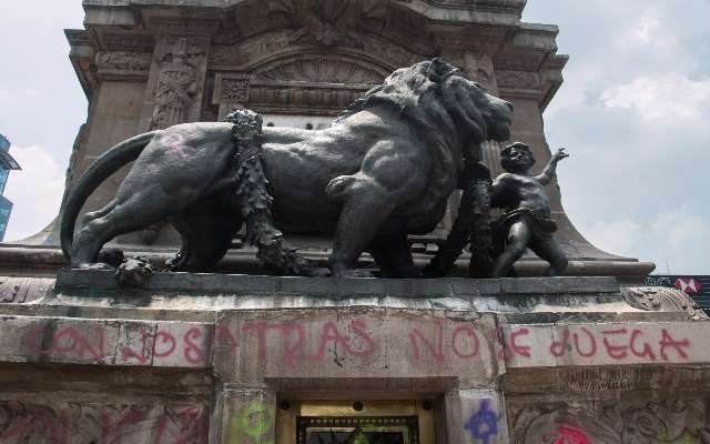 Seguro no pagará destrozos en Paseo de la Reforma
